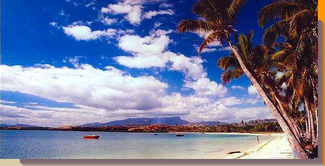 picture postcard from saweni beach, fiji islands
